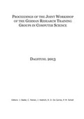 Cover: Proceedings of the Joint Workshop of the German Research Training Groups in Computer Sciences - Westarp BookOnDemand