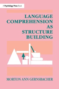 Enlarge image Cover: Language Comprehension As Structure Building - Psychology Press Ltd