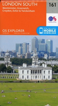Abbildung von: London South, Westminster, Greenwich, Croydon, Esher & Twickenham - Ordnance Survey
