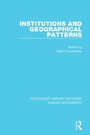 Cover: Institutions and Geographical Patterns - Routledge