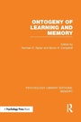 Cover: Ontogeny of Learning and Memory (PLE: Memory) - Psychology Press Ltd