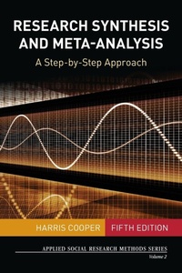 Enlarge image Cover: Research Synthesis and Meta-Analysis - SAGE Publications Inc