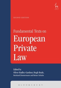 Abbildung von: Fundamental Texts on European Private Law - Hart Publishing
