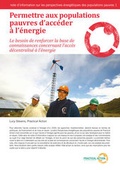 Cover: Permettre aux populations pauvres d'acceder a l'energie - Practical Action Publishing