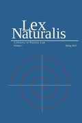 Cover: Lex Naturalis Volume 1 - Pace University Press
