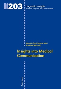 Enlarge image Cover: Insights Into Medical Communication - Peter Lang Verlag