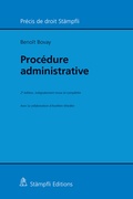 Cover: Proc&eacute;dure administrative - St&auml;mpfli Verlag AG