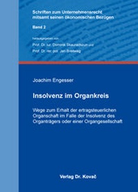 Abbildung von: Insolvenz im Organkreis - Kovac, Dr. Verlag