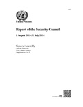 Cover: Report of the Security Council - United Nations