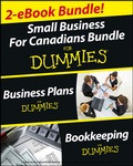 Cover: Business Plans and Bookkeeping for Canadians eBook Mega Bundle For Dummies - Wiley