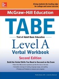 Cover: McGraw-Hill Education TABE Level A Verbal Workbook, Second Edition - McGraw-Hill Education