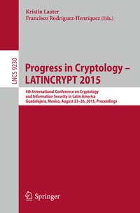 Abbildung von: Progress in Cryptology -- LATINCRYPT 2015 - Springer