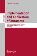 Cover: Implementation and Application of Automata - Springer