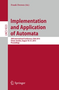 Abbildung von: Implementation and Application of Automata - Springer