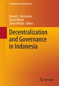 Cover: Decentralization and Governance in Indonesia - Springer