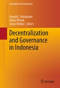 Cover: Decentralization and Governance in Indonesia - Springer