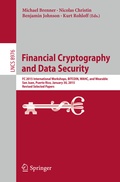 Cover: Financial Cryptography and Data Security - Springer