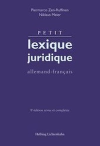 Enlarge image Cover: Petit lexique juridique - Helbing & Lichtenhahn