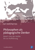 Cover: Philosophen als p&auml;dagogische Denker - Verlag Barbara Budrich