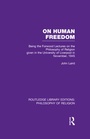 Cover: On Human Freedom - Routledge