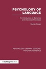 Cover: Psychology of Language (PLE: Psycholinguistics) - Psychology Press Ltd