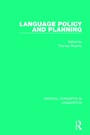 Cover: Language Policy and Planning - Routledge