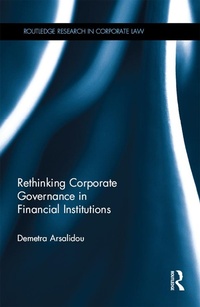 Abbildung von: Rethinking Corporate Governance in Financial Institutions - Routledge