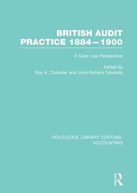 Abbildung von: British Audit Practice 1884-1900 (RLE Accounting) - Routledge