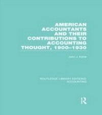 Abbildung von: American Accountants and Their Contributions to Accounting Thought (RLE Accounting) - Routledge