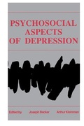 Cover: Psychosocial Aspects of Depression - Routledge