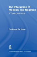 Cover: The Interaction of Modality and Negation - Routledge