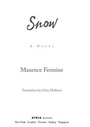 Cover: Snow - Atria Books