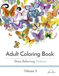 Cover: Adult Coloring Book: Stress Relieving Patterns, Volume 2 - Blue Star