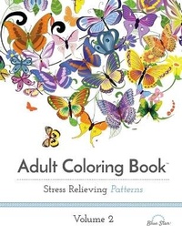 Enlarge image Cover: Adult Coloring Book: Stress Relieving Patterns, Volume 2 - Blue Star