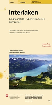 Abbildung von: 254T Interlaken Wanderkarte - swisstopo