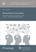 Cover: Wissensarbeit mit Social Media - Fraunhofer Verlag