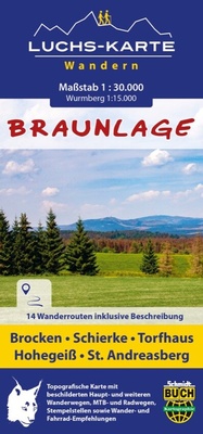 Abbildung von: Luchskarte Braunlage - Schmidt-Buch-Vlg