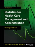 Cover: Statistics for Health Care Management and Administration - Jossey-Bass