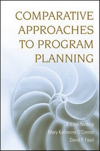 Enlarge image Cover: Comparative Approaches to Program Planning - Wiley