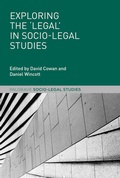 Cover: Exploring the 'Legal' in Socio-Legal Studies - Palgrave Macmillan