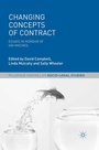 Cover: Changing Concepts of Contract - Palgrave Macmillan