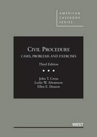 Enlarge image Cover: Civil Procedure, Cases, Problems and Exercises - West Academic Press