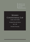 Cover: Modern Constitutional Law - West Academic Press