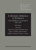 Cover: A Modern Approach to Evidence - West Academic Press
