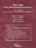 Cover: Civil Procedure Supplement, for Use with All Pleading and Procedure Casebooks - West Academic Press