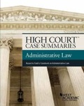 Cover: High Court Case Summaries on Administrative Law, Keyed to Funk - Foundation Press