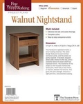 Cover: Fine Woodworking's Walnut Nightstand Plan - Taunton Press