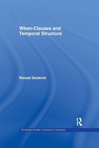 Enlarge image Cover: When-Clauses and Temporal Structure - Routledge