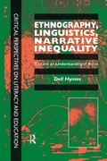 Cover: Ethnography, Linguistics, Narrative Inequality - Routledge