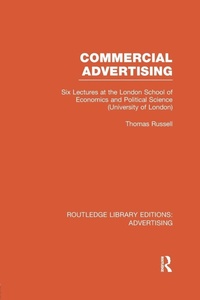 Enlarge image Cover: Commercial Advertising (RLE Advertising) - Routledge